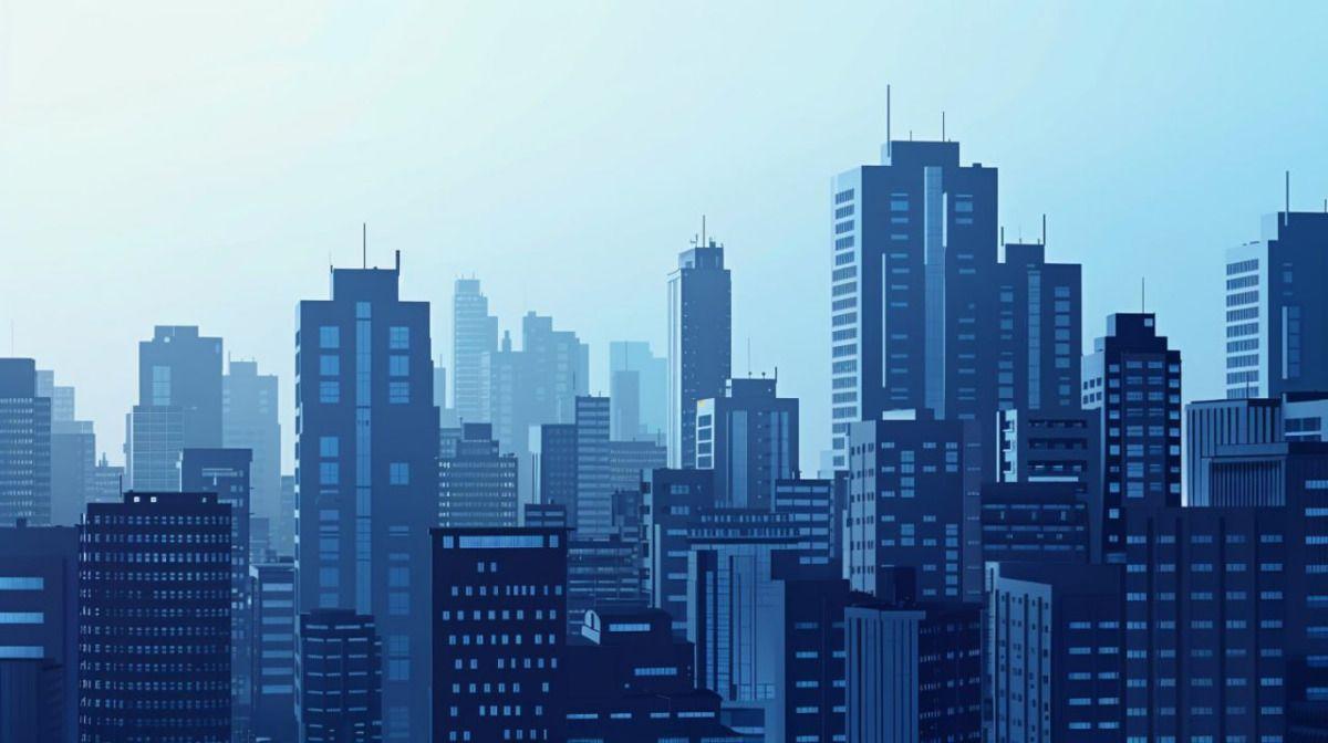 Skyline urbain — illustration éditoriale
