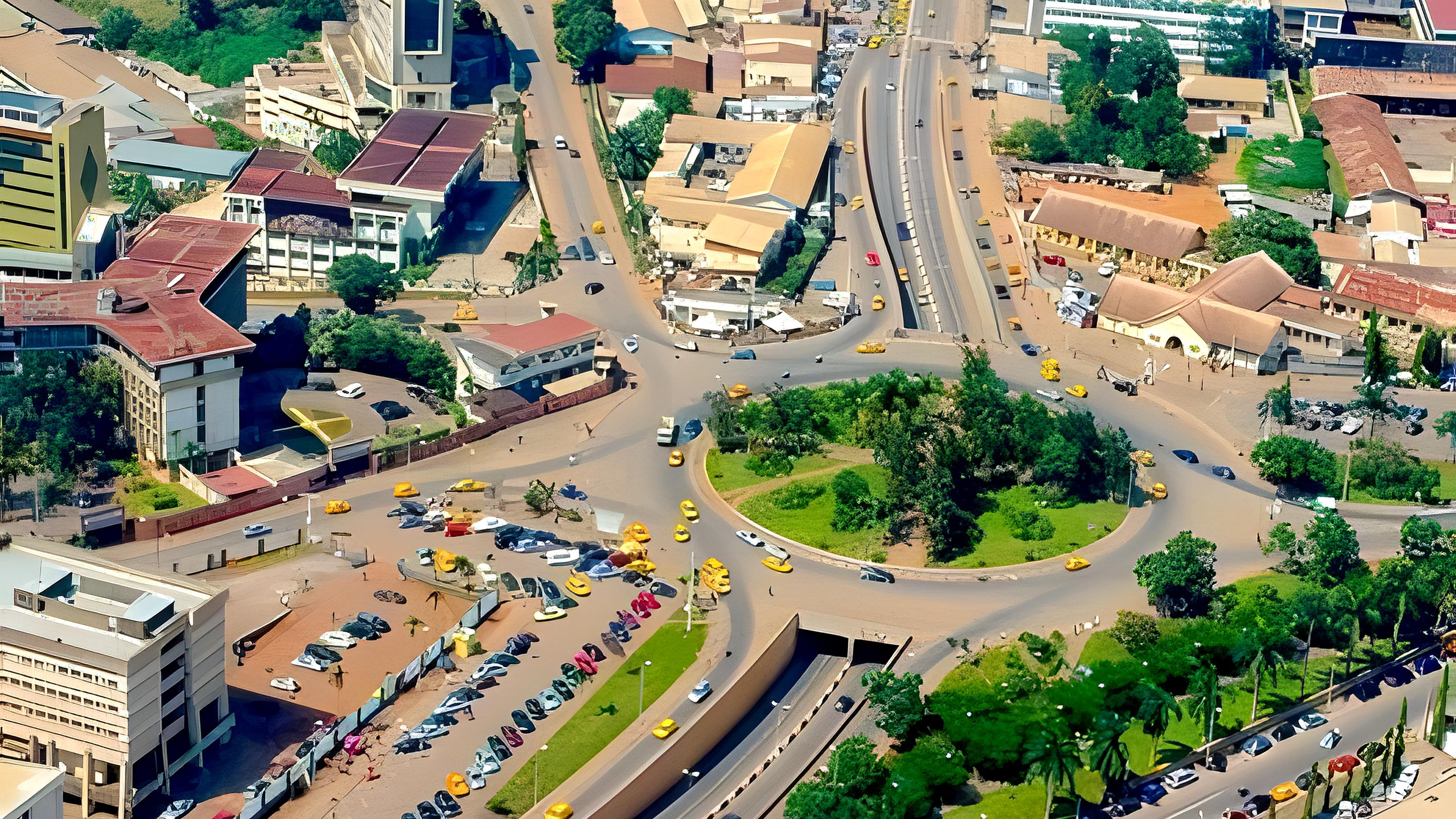 Échangeur en construction à Yaoundé